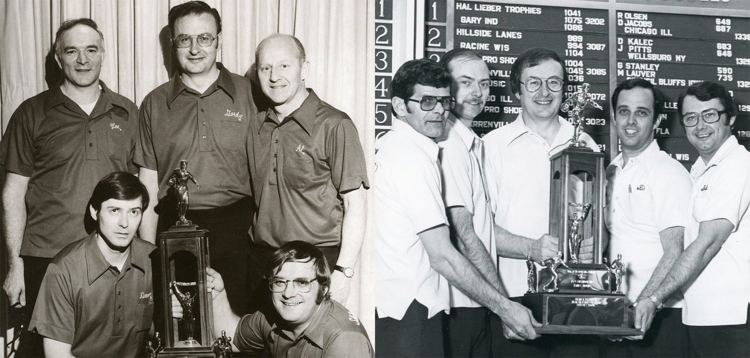 Skyway Lanes (left) and Hal Lieber Trophies (right)